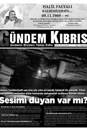 08 Şubat 2023 Çarşamba Gündem Kıbrıs