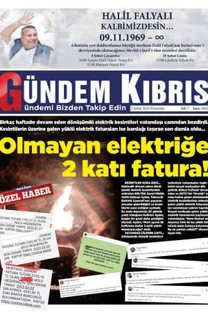02 Şubat 2023 Perşembe Gündem Kıbrıs