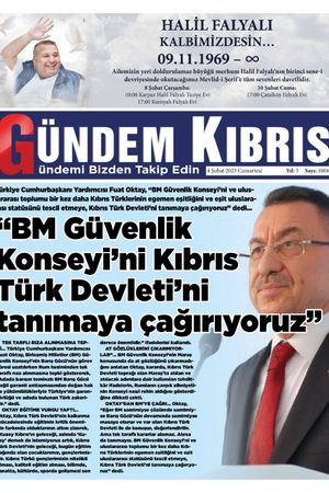 04 Şubat 2023 Cumartesi Gündem Kıbrıs