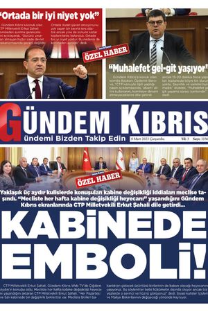 08 Mart 2023 Çarşamba Gündem Kıbrıs