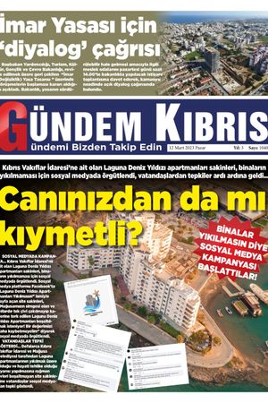 12 Mart Pazar Gündem Kıbrıs