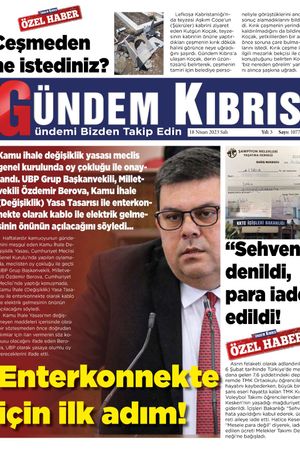 18 Nisan Salı Gündem Kıbrıs