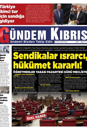 28 Mayıs 2023 Gündem Kıbrıs
