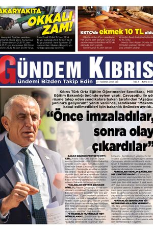 27 Haziran 2023 Gündem Kıbrıs