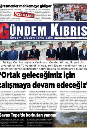 19 Haziran 2023 Gündem Kıbrıs