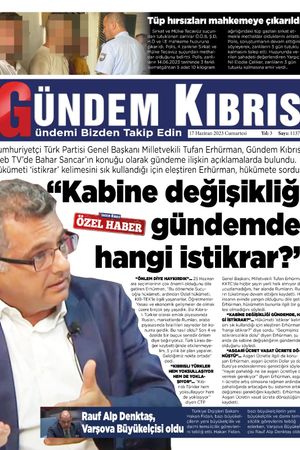 17 Haziran 2023 Gündem Kıbrıs