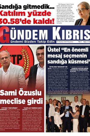 26 Haziran 2023 Gündem Kıbrıs