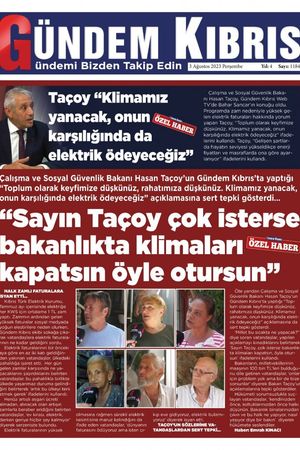 03 Ağustos 2023 Gündem Kıbrıs