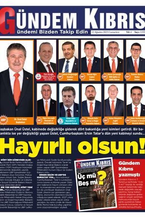 12 Ağustos 2023 Gündem Kıbrıs