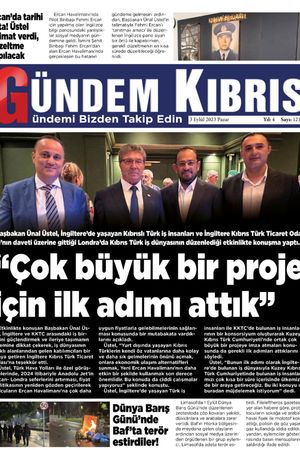 3 Eylül 2023 Gündem Kıbrıs