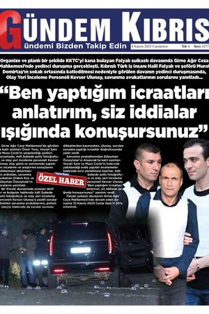 4 Kasım 2023 Gündem Kıbrıs