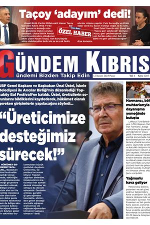 12 Kasım 2023 Gündem Kıbrıs