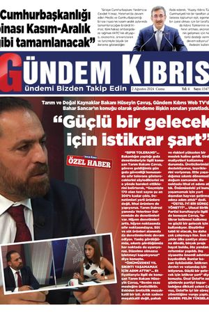 2 Ağustos 2024 Gündem Kıbrıs
