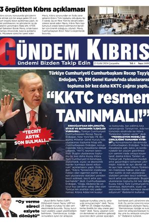 25 Eylül 2024 Gündem Kıbrıs