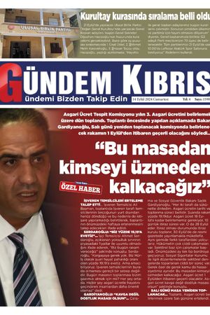 14 Eylül 2024 Gündem Kıbrıs
