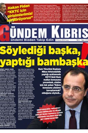 22 Kasım 2024 Gündem Kıbrıs