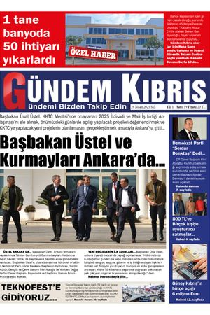 29 Nisan 2025 Gündem Kıbrıs