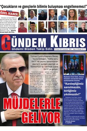 30 Nisan 2025 Gündem Kıbrıs