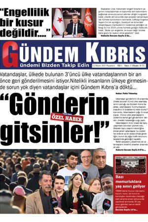 12 Mayıs 2025 Gündem Kıbrıs