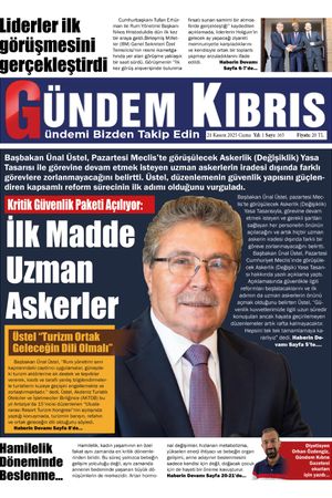 21 Kasım 2025 Gündem Kıbrıs