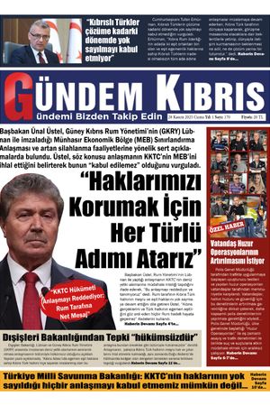 28 Kasım 2025 Gündem Kıbrıs