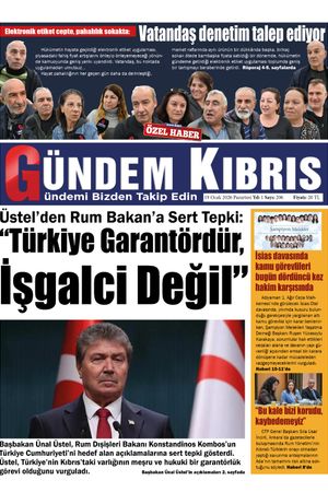 19 Ocak 2026 Gündem Kıbrıs