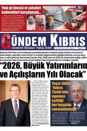 1 Ocak 2026 Gündem Kıbrıs