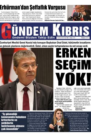 3 Şubat 2026 Gündem Kıbrıs