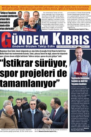 16 Şubat 2025 Gündem Kıbrıs