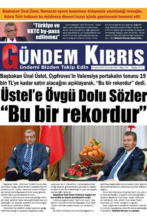 19 Şubat 2026 Gündem Kıbrıs