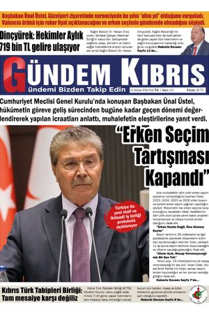 10 Şubat 2026 Gündem Kıbrıs