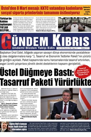 9 Mart 2026 Gündem Kıbrıs