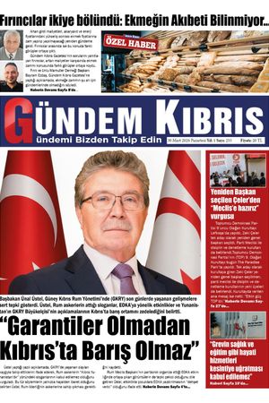 30 Mart 2026 Gündem Kıbrıs