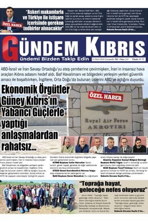 11 Mart 2026 Gündem Kıbrıs