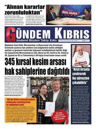 27 Nisan 2026 Gündem Kıbrıs