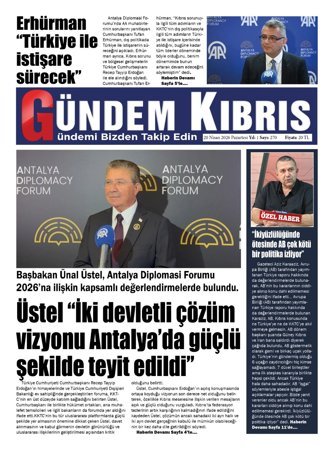 20 Nisan 2026 Gündem Kıbrıs
