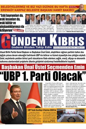 25 Mayıs 2026 Gündem Kıbrıs