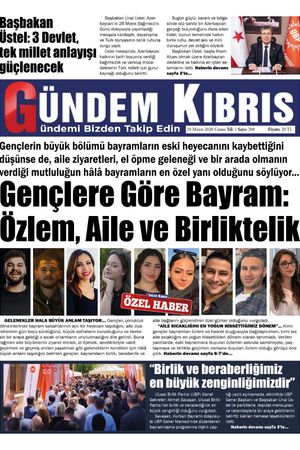 29 Mayıs 2026 Gündem Kıbrıs