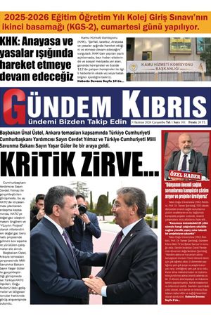 3 Haziran 2026 Gündem Kıbrıs