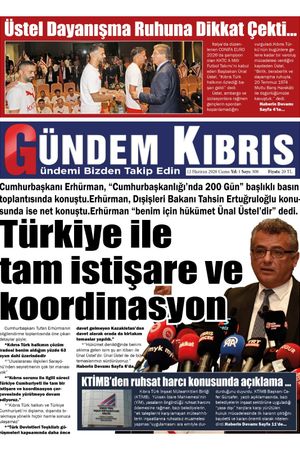 12 Haziran 2026 Gündem Kıbrıs