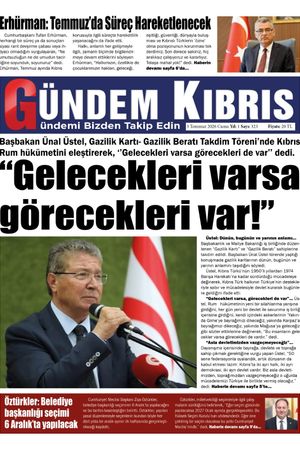 3 Temmuz 2026 Gündem Kıbrıs