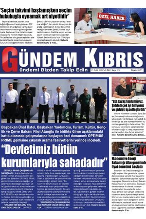 15 Eylül 2026 Gündem Kıbrıs
